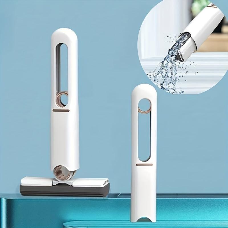 New Portable Mini Mop Self-NSqueeze, Lazy Hand Wash-Free Strong Absorbent Mop Multifunction Portable Squeeze Cleaning Mop Desk Window Glass Cleaner Kitchen Car Sponge Cleaning Mop Home Cleaning Tools - GIFTS EMPORIUM