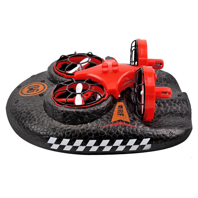 RC Boat Water Land And Air Four-Axis Hovercraft Three-in-one Multi-function Toy One-button Tumbling Mini Drone - GIFTS EMPORIUM
