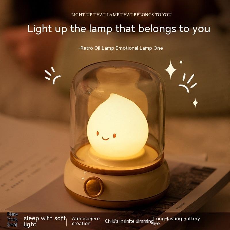 Retro Small Night Lamp Bedroom Mini Desktop LED Cute Night Lamp-USB Rechargeable Portable Cartoon Table Lamp For Coffee Bar-Home Decor - GIFTS EMPORIUM