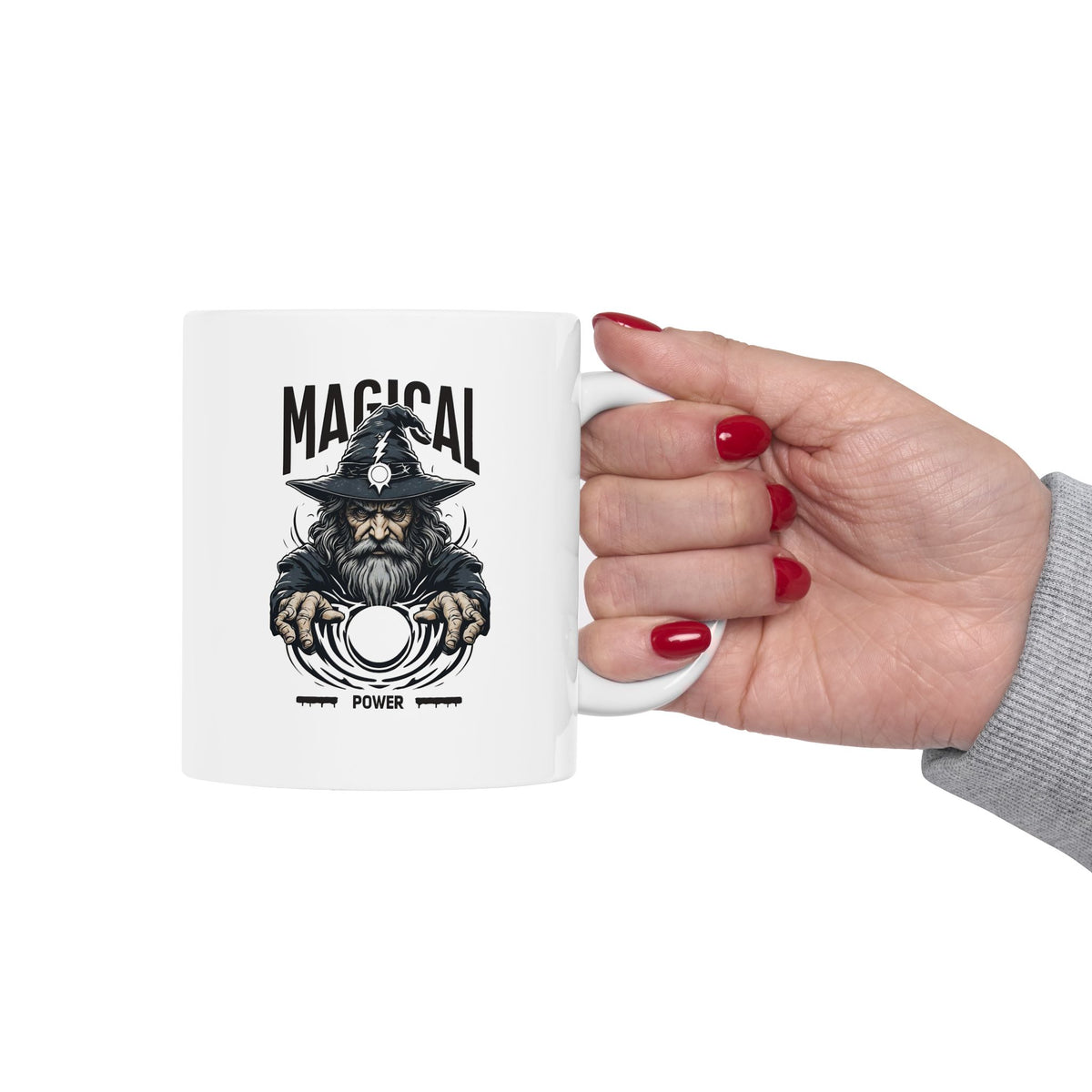 Ceramic Mug — "Not Today" Gothic Skull Coffee Cup (11oz & 15oz)