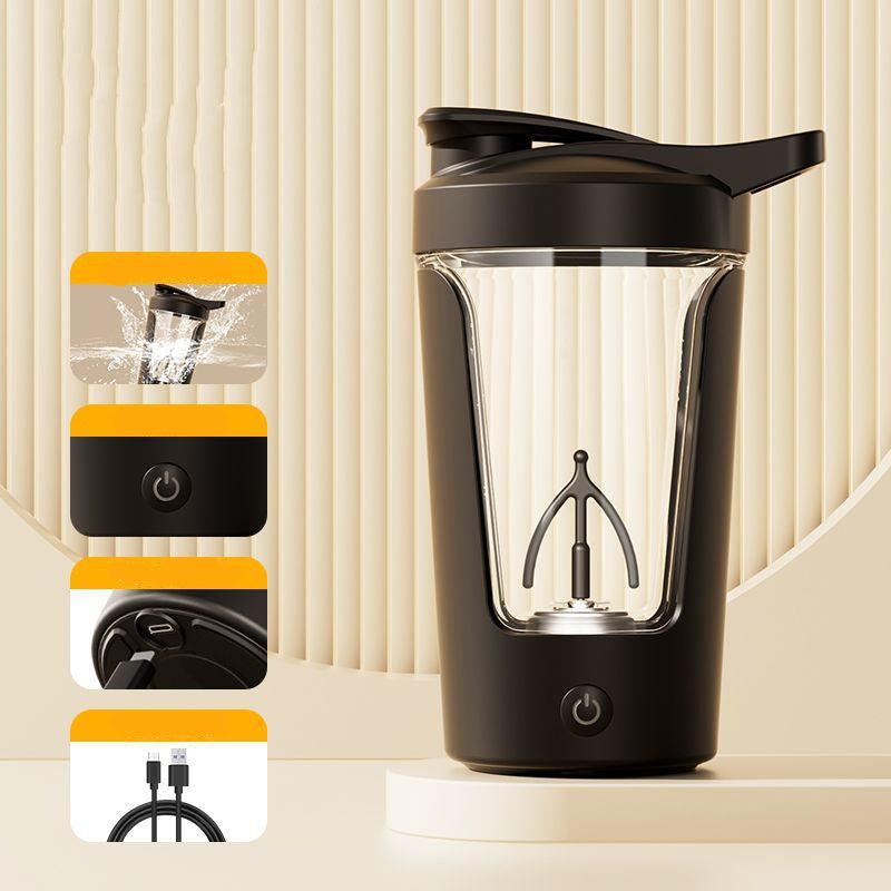 Electric Automatic Protein Powder Mixer-Shaker Bottle Blender Kettle Fro Gym