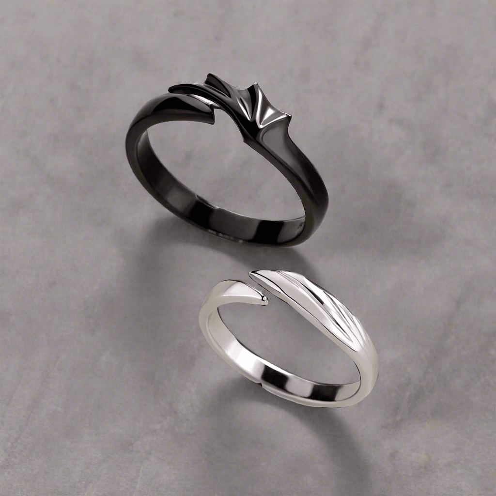 Angels & Demons Men And Women Combination Couple Rings