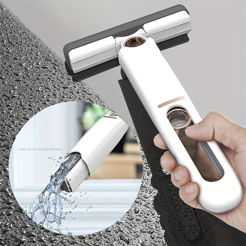 New Portable Mini Mop Self-NSqueeze, Lazy Hand Wash-Free Strong Absorbent Mop Multifunction Portable Squeeze Cleaning Mop Desk Window Glass Cleaner Kitchen Car Sponge Cleaning Mop Home Cleaning Tools - GIFTS EMPORIUM