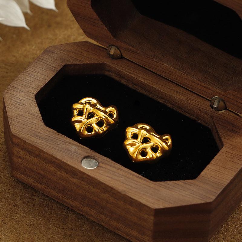 Winding Heart Stainless Steel Studs Female Niche - GIFTS EMPORIUM