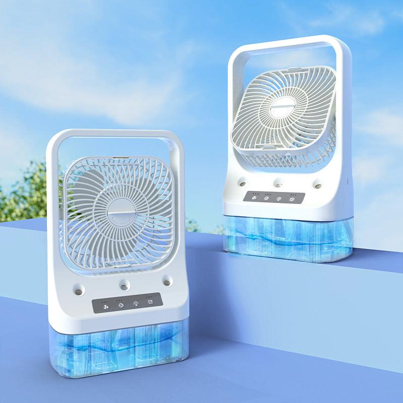 Household Cooling Fan Usb Rechargeable Head Adjustable Water Cooled Air Conditioning Tank Low Noise - GIFTS EMPORIUM