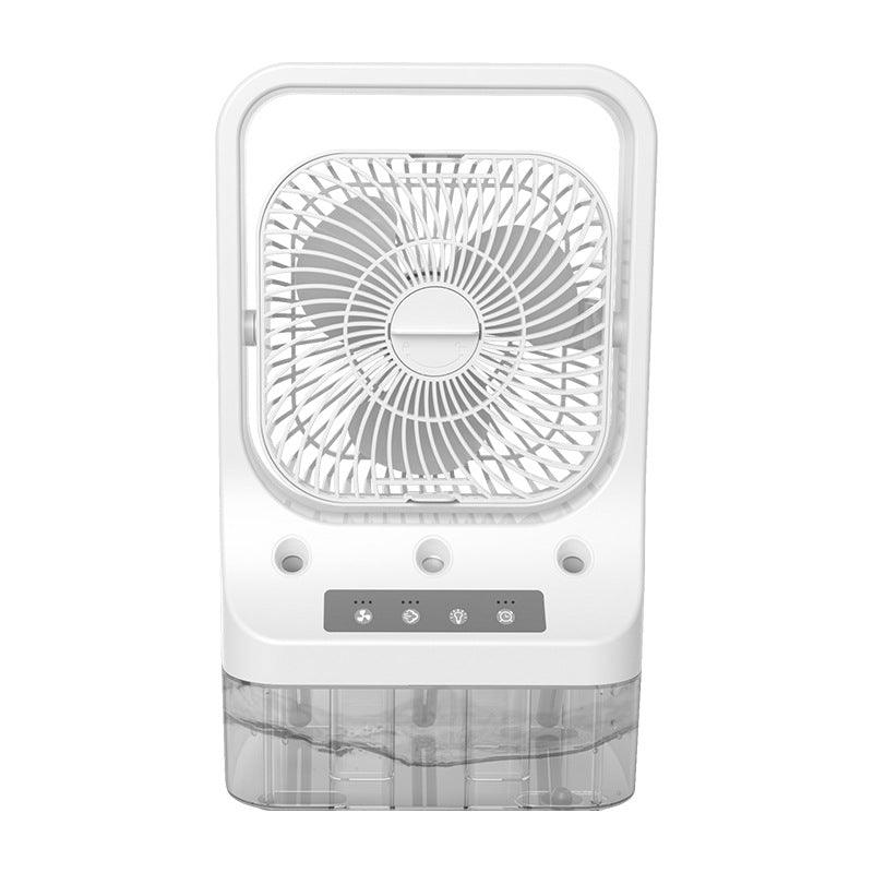 Household Cooling Fan Usb Rechargeable Head Adjustable Water Cooled Air Conditioning Tank Low Noise - GIFTS EMPORIUM