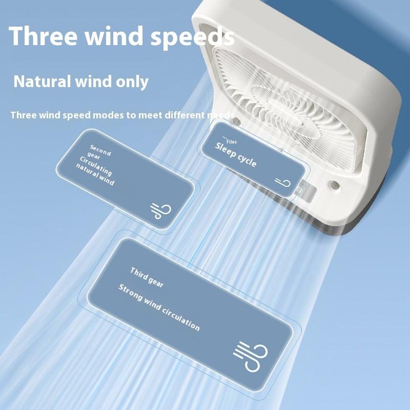 Household Cooling Fan Usb Rechargeable Head Adjustable Water Cooled Air Conditioning Tank Low Noise - GIFTS EMPORIUM
