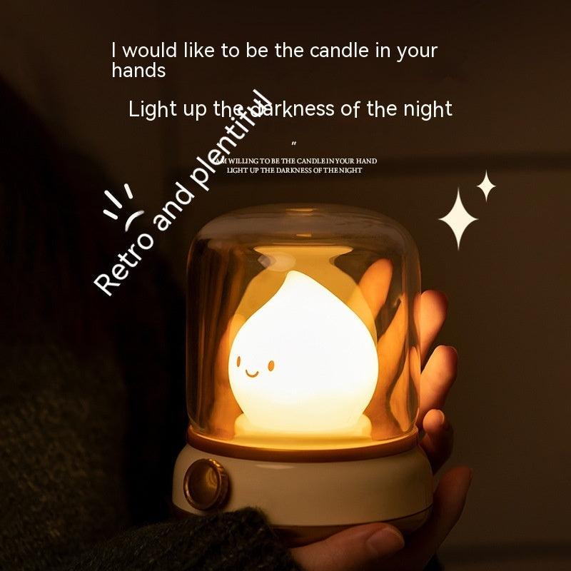 Retro Small Night Lamp Bedroom Mini Desktop LED Cute Night Lamp-USB Rechargeable Portable Cartoon Table Lamp For Coffee Bar-Home Decor - GIFTS EMPORIUM