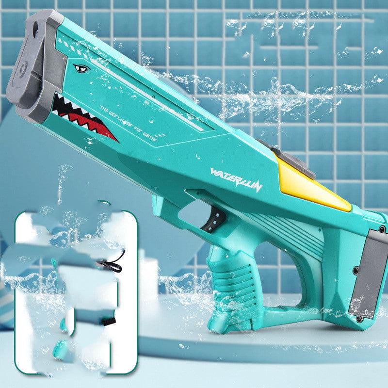 Automatic Electric Water Gun Toys Shark High Pressure Outdoor Summer Beach Toy Kids Adult Water Fight Pool Party Water Toy - GIFTS EMPORIUM