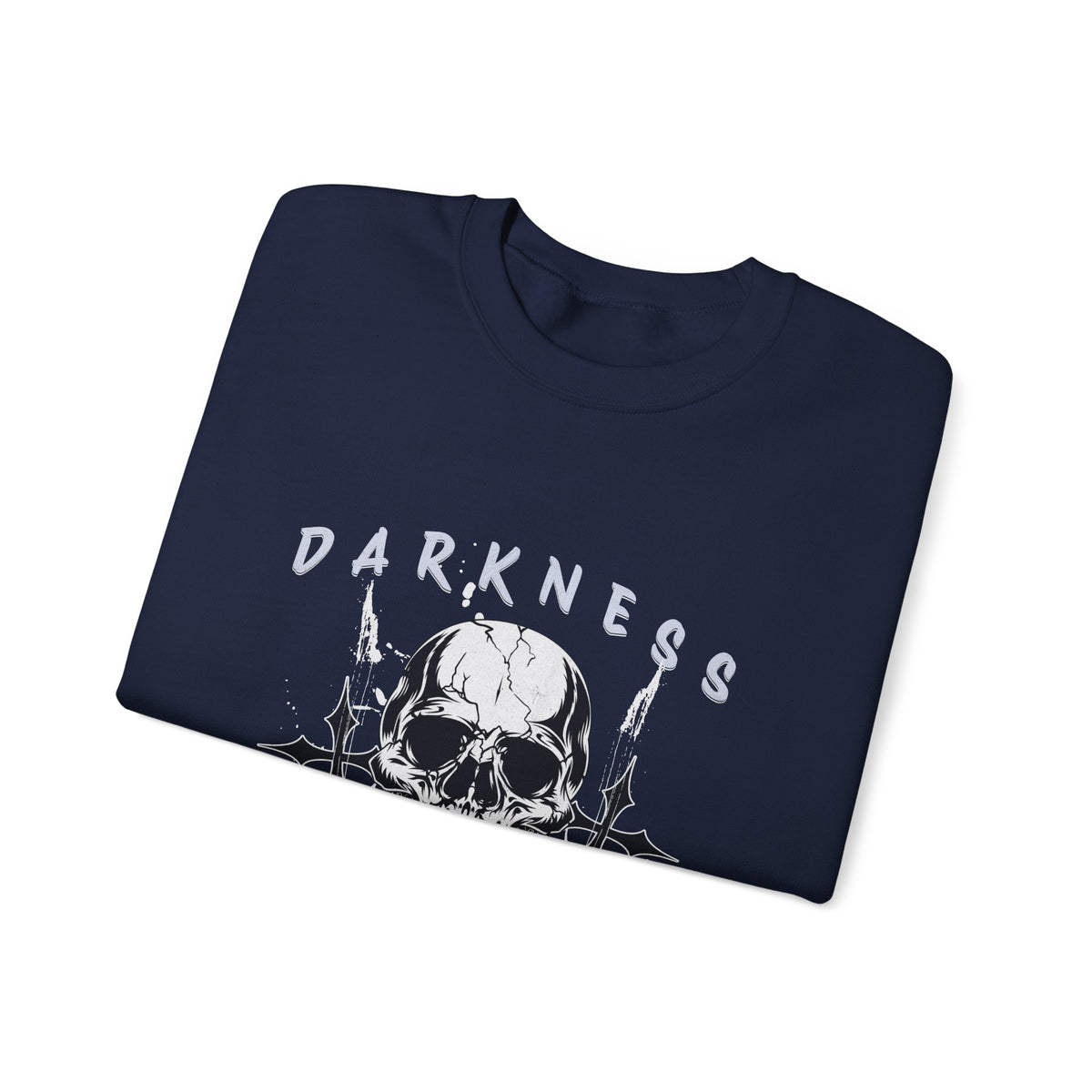 Darkness Skull No Fear crewneck sweatshirt | Gothic Skull Graphic