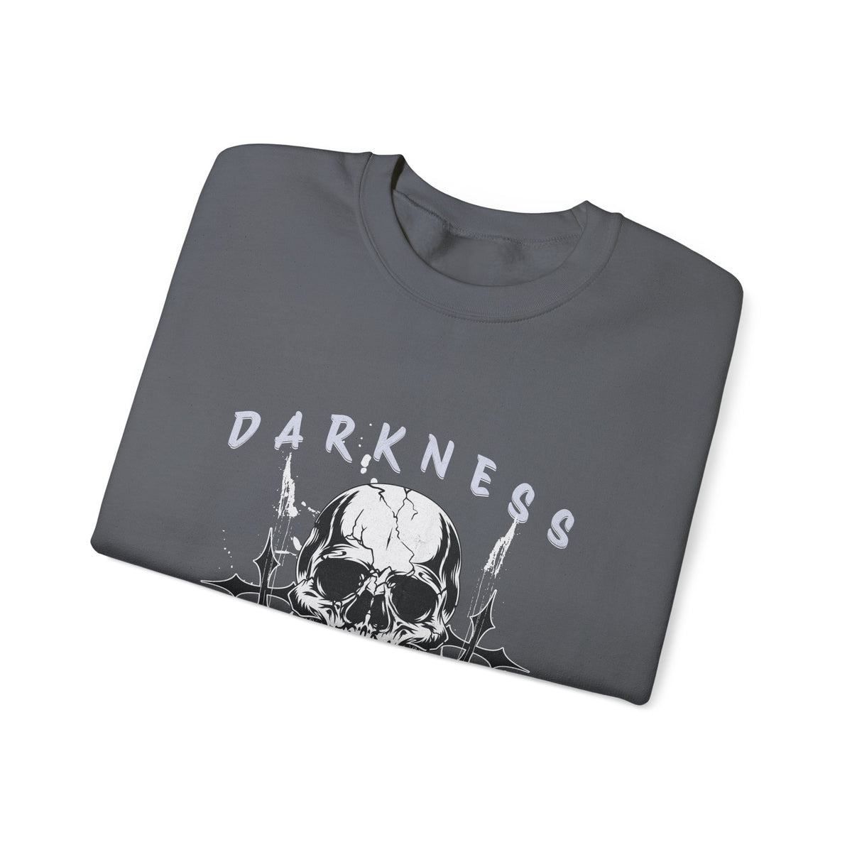 Darkness Skull No Fear crewneck sweatshirt | Gothic Skull Graphic