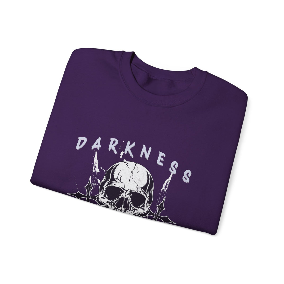 Darkness Skull No Fear crewneck sweatshirt | Gothic Skull Graphic