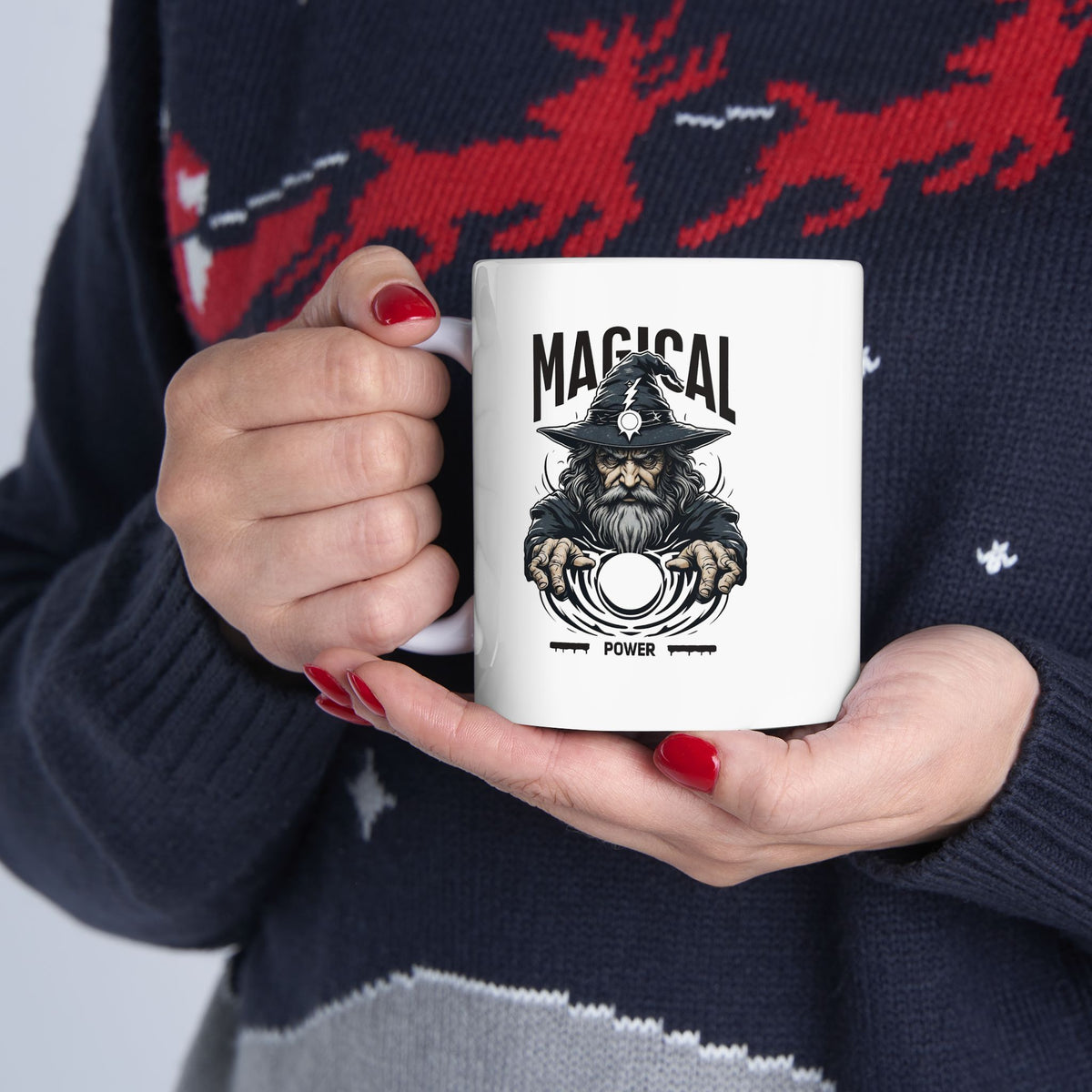 Ceramic Mug — "Not Today" Gothic Skull Coffee Cup (11oz & 15oz)