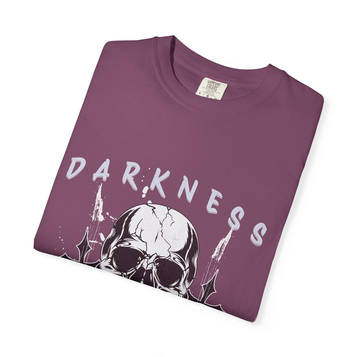 Skull "Darkness No Fear" Graphic T-Shirt