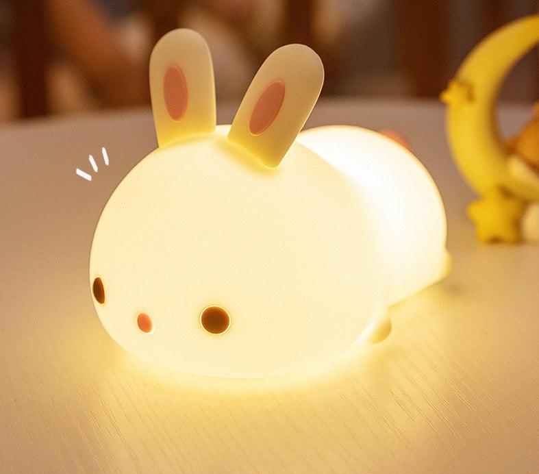 New Year'S Gift Rabbit Silicone Lamp Pat Feeding Creative Night Light Children'S Toys - GIFTS EMPORIUM