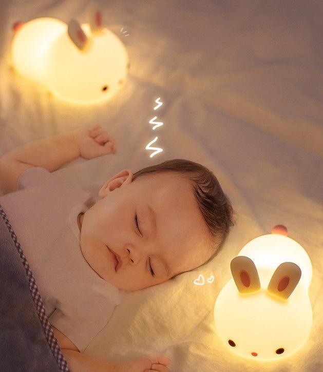 New Year'S Gift Rabbit Silicone Lamp Pat Feeding Creative Night Light Children'S Toys - GIFTS EMPORIUM