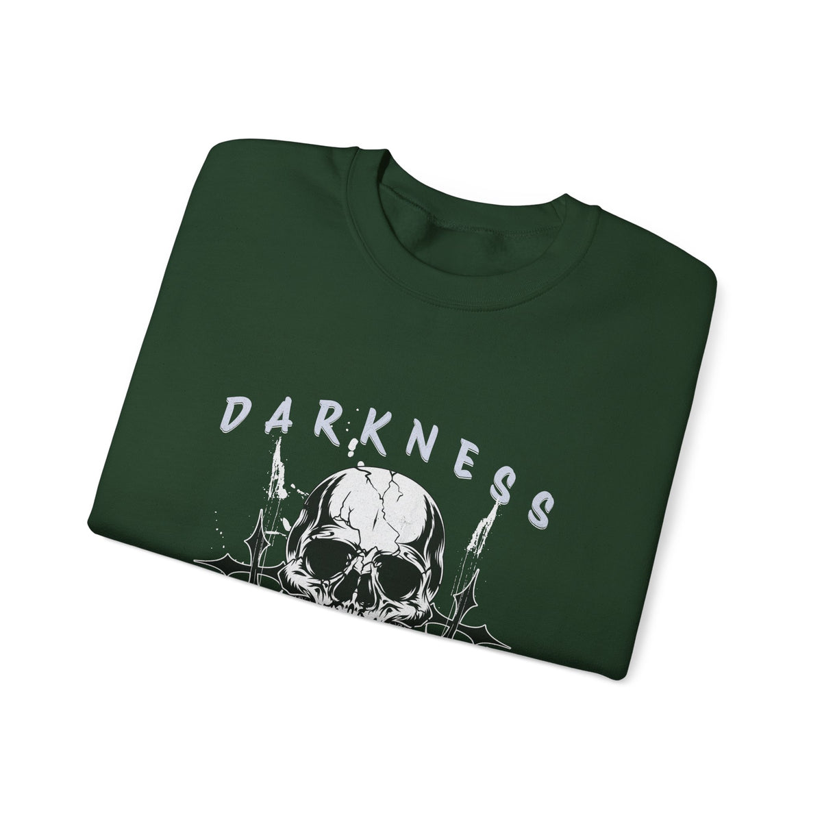 Darkness Skull No Fear crewneck sweatshirt | Gothic Skull Graphic