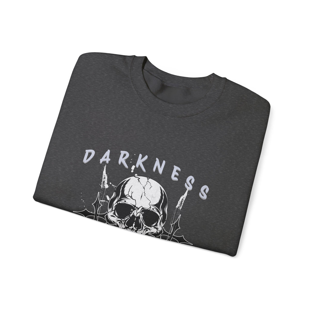 Darkness Skull No Fear crewneck sweatshirt | Gothic Skull Graphic