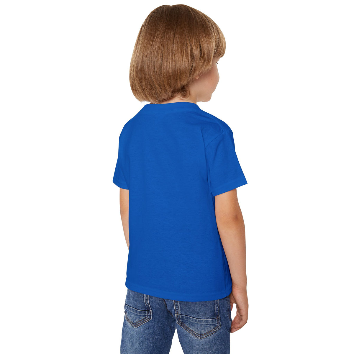 Toddler T‑Shirt — Cute Elephant on Bike “Pedal Power” (Kids’ Cute Bicycle Tee)