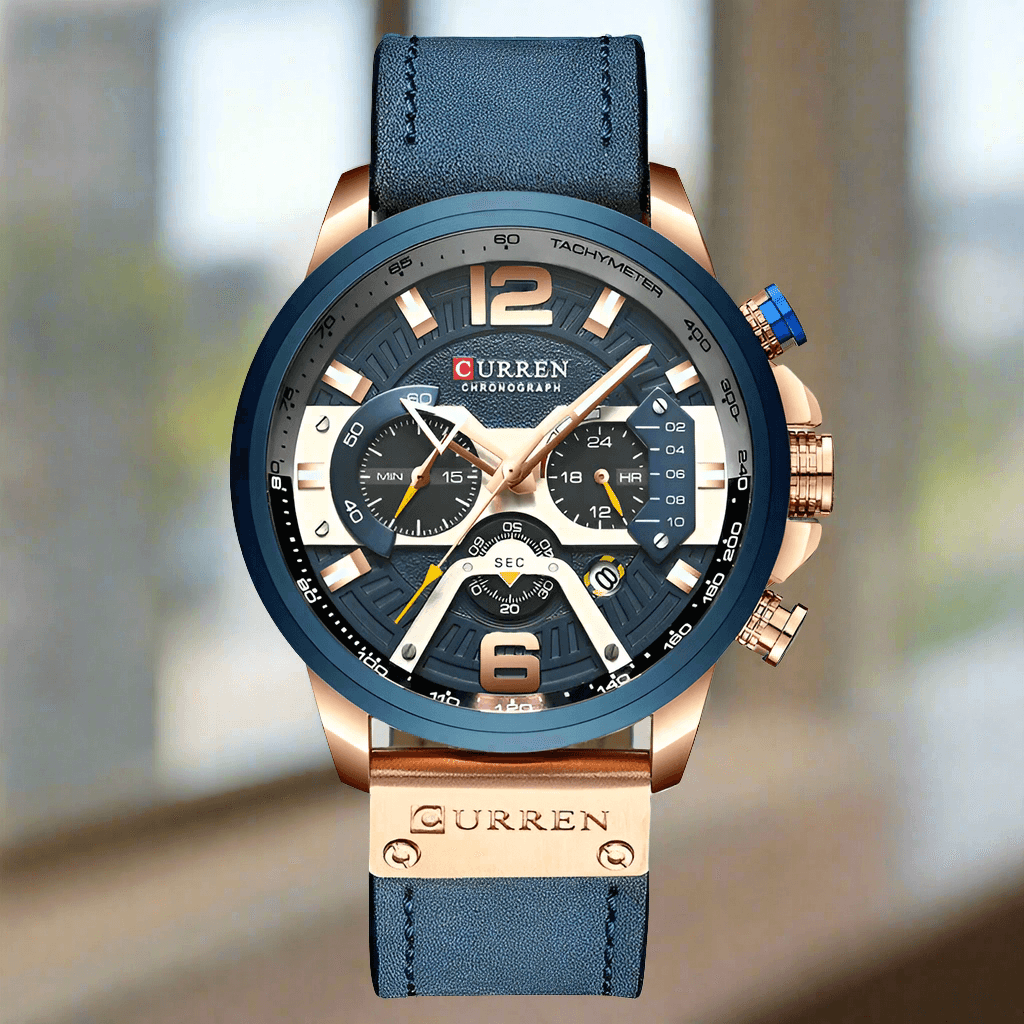 CURREN Luxury Brand Men Analog Leather Sports Watches Relogio Masculino 2021