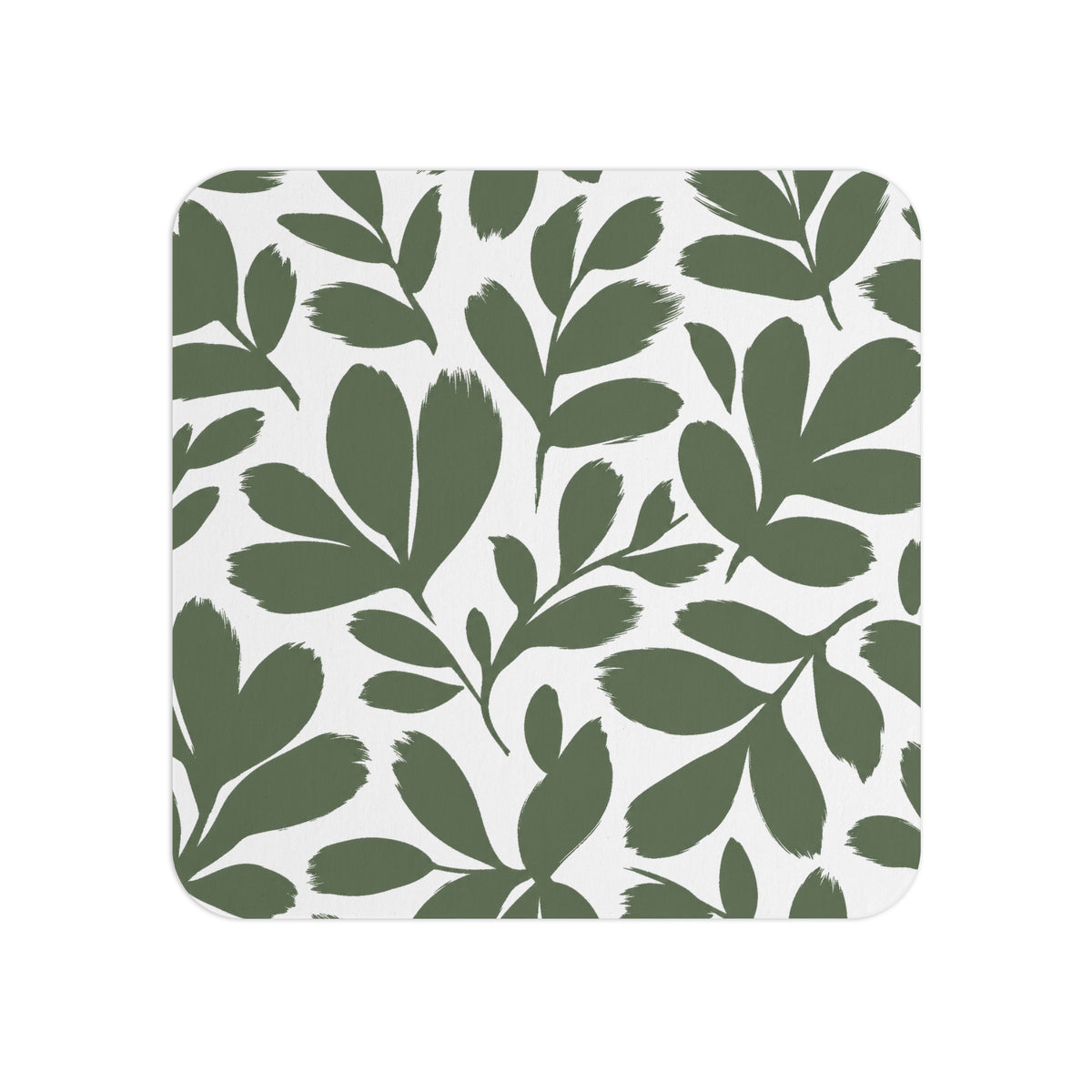 Green Botanical Coasters — Pack of 50/100 Leaf Pattern Drink Coasters