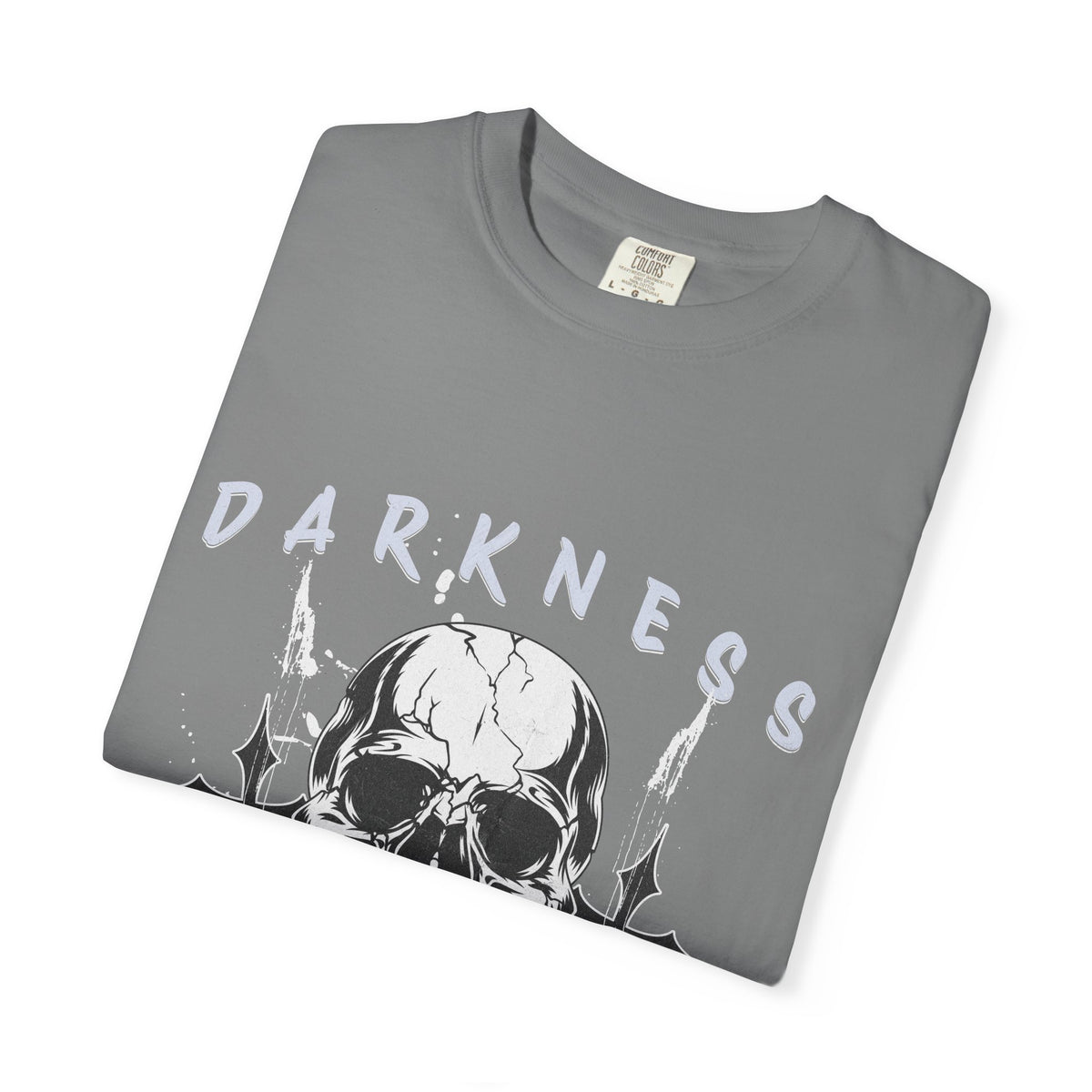 Skull "Darkness No Fear" Graphic T-Shirt