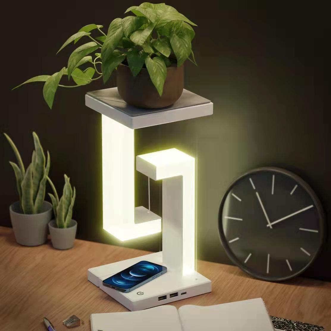 Creative Smartphone Wireless Charging Suspension Table Lamp Balance Lamp Floating For Home Bedroom - GIFTS EMPORIUM