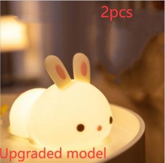 New Year'S Gift Rabbit Silicone Lamp Pat Feeding Creative Night Light Children'S Toys - GIFTS EMPORIUM