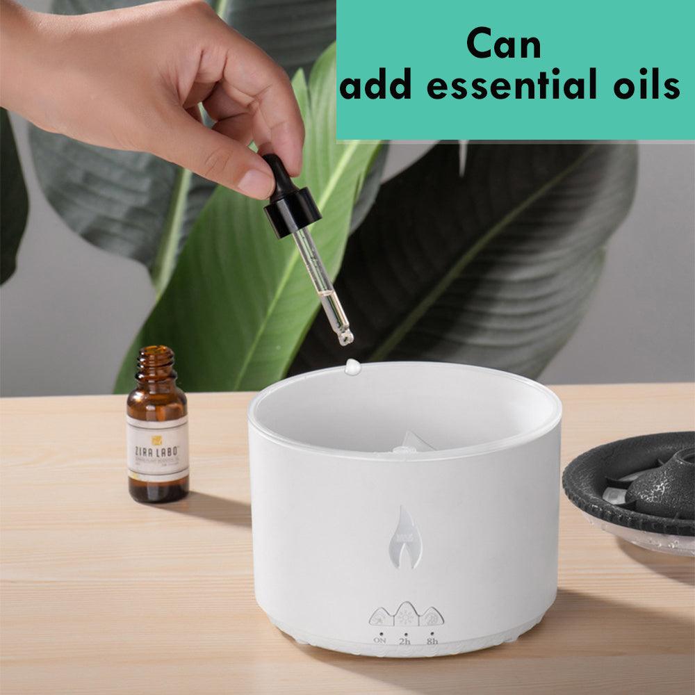 New Creative Ultrasonic Essential Oil Humidifier Volcano Aromatherapy Machine Spray Jellyfish Air Flame Humidifier Diffuser - GIFTS EMPORIUM