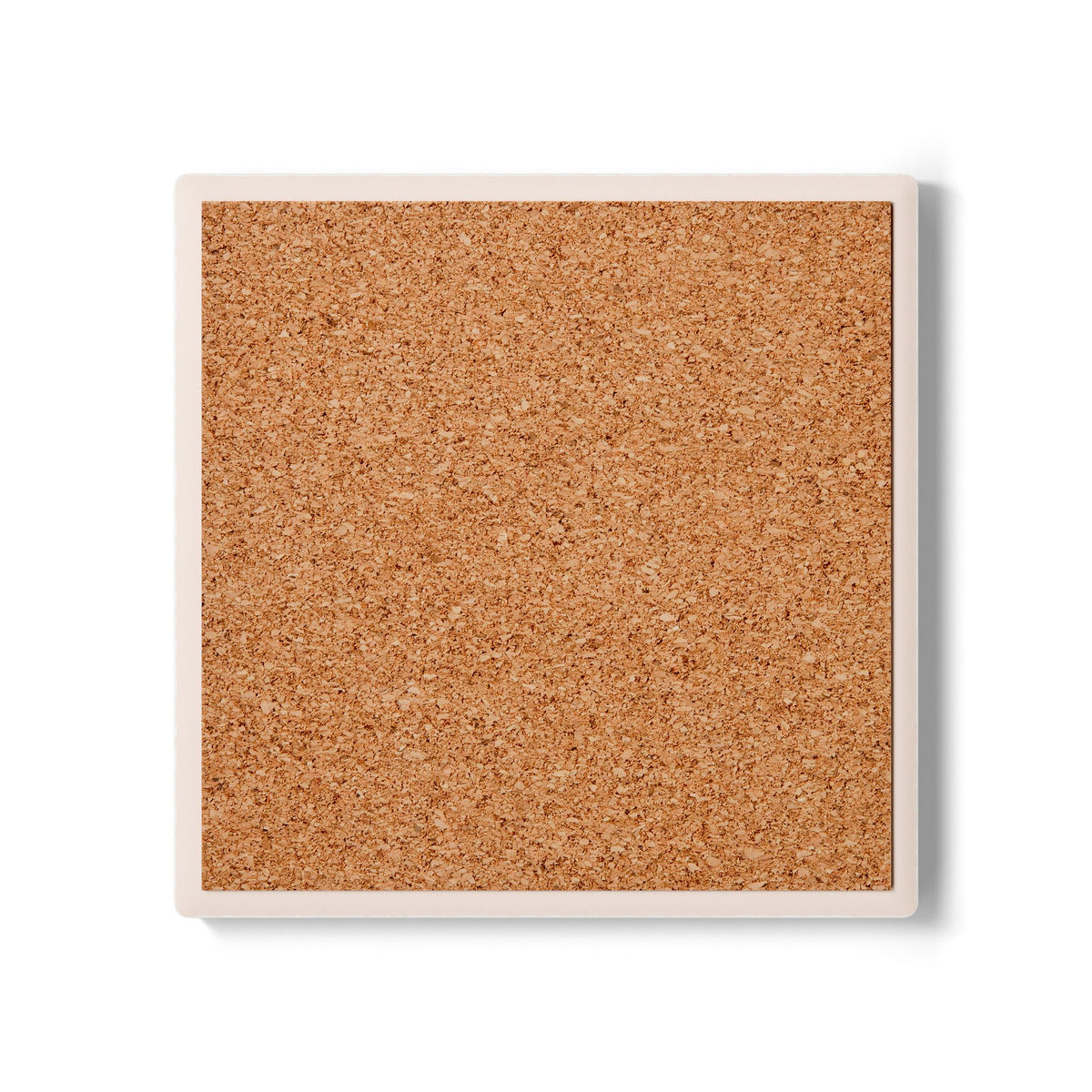 Geometric Moroccan Tile Ceramic Coaster — Colorful Retro Diamond Pattern