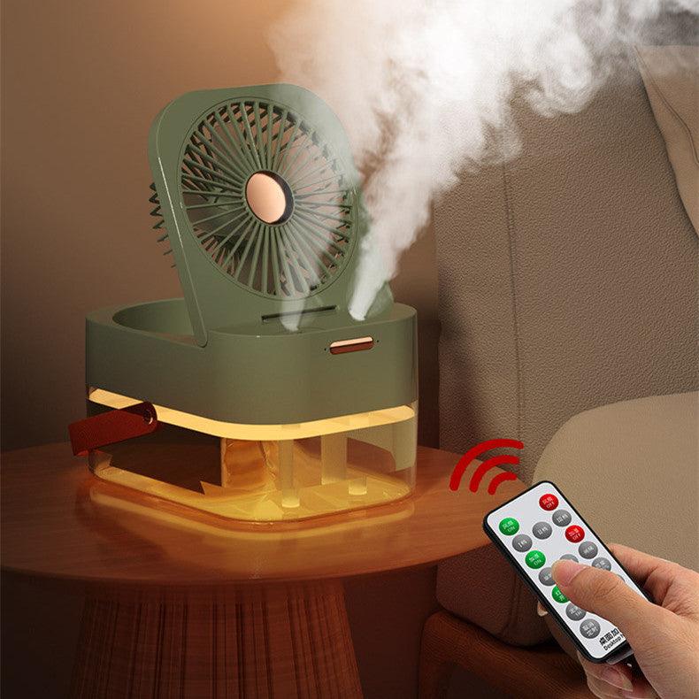 Humidifier Spray Fan Portable Air Cooler Air Humidifier USB Desktop Fan With Night Light For Summer Home Appliance - GIFTS EMPORIUM