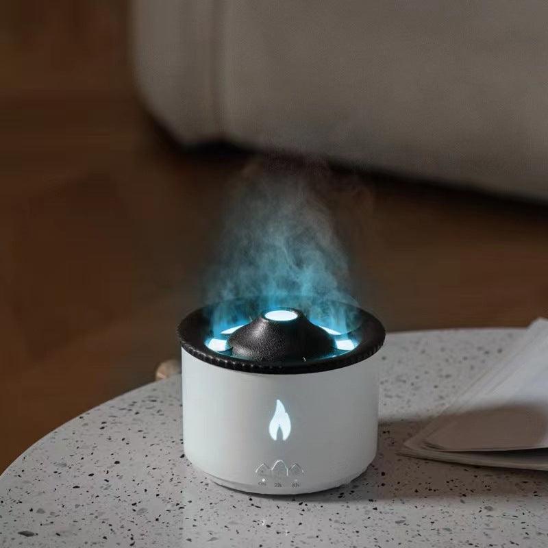 New Creative Ultrasonic Essential Oil Humidifier Volcano Aromatherapy Machine Spray Jellyfish Air Flame Humidifier Diffuser - GIFTS EMPORIUM