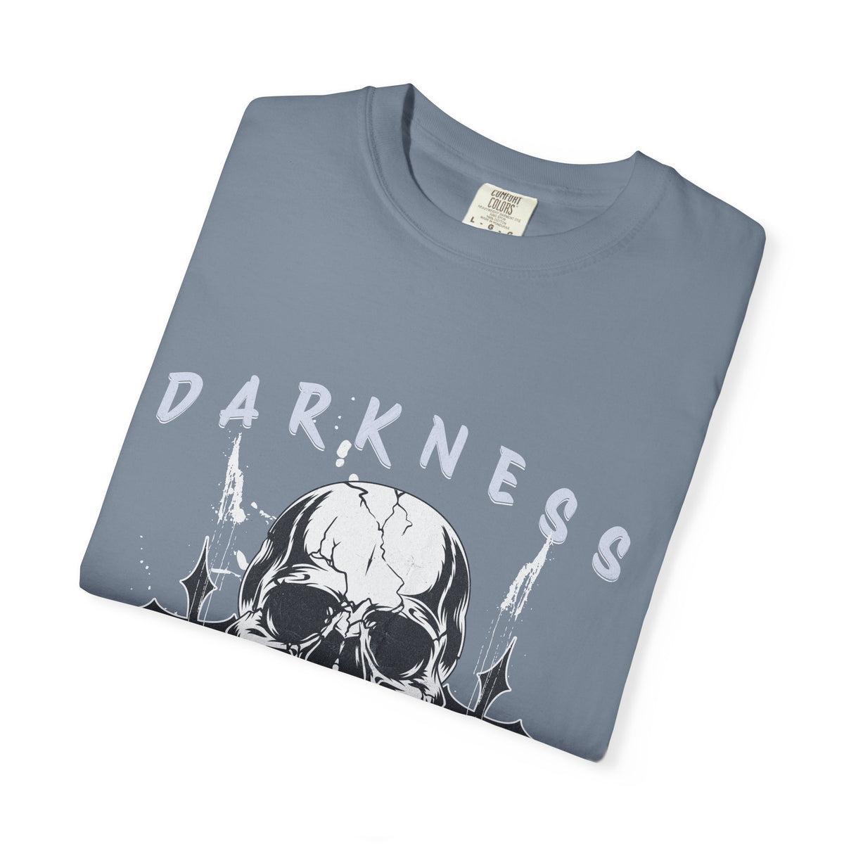 Skull "Darkness No Fear" Graphic T-Shirt