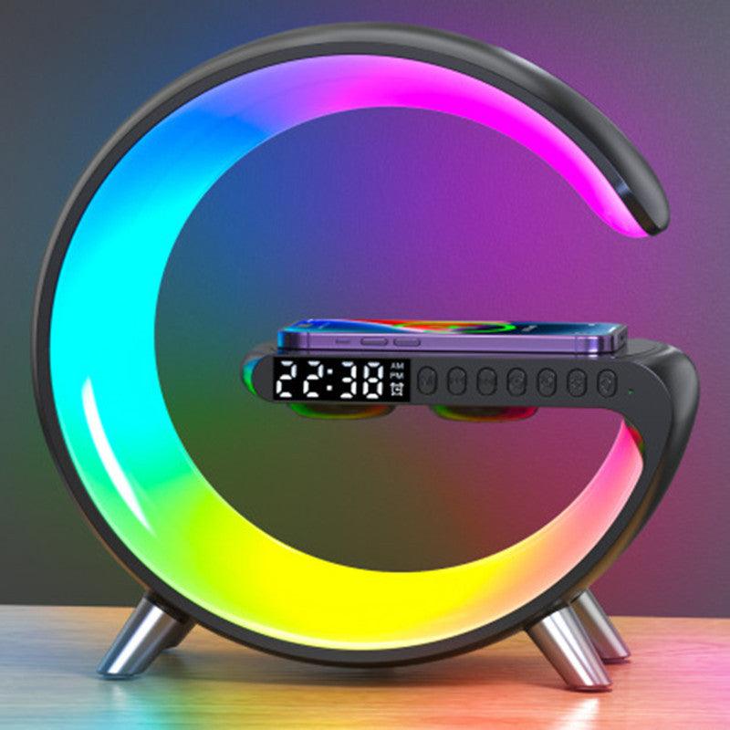 New Intelligent G Shaped LED Lamp Bluetooth Speaker Wireless Charger For Bedroom Home Decor - GIFTS EMPORIUM