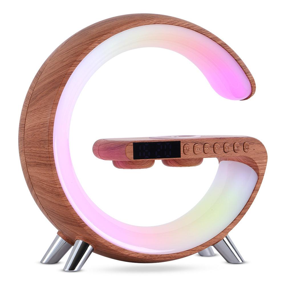 New Intelligent G Shaped LED Lamp Bluetooth Speaker Wireless Charger For Bedroom Home Decor - GIFTS EMPORIUM