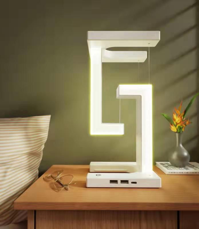 Creative Smartphone Wireless Charging Suspension Table Lamp Balance Lamp Floating For Home Bedroom - GIFTS EMPORIUM