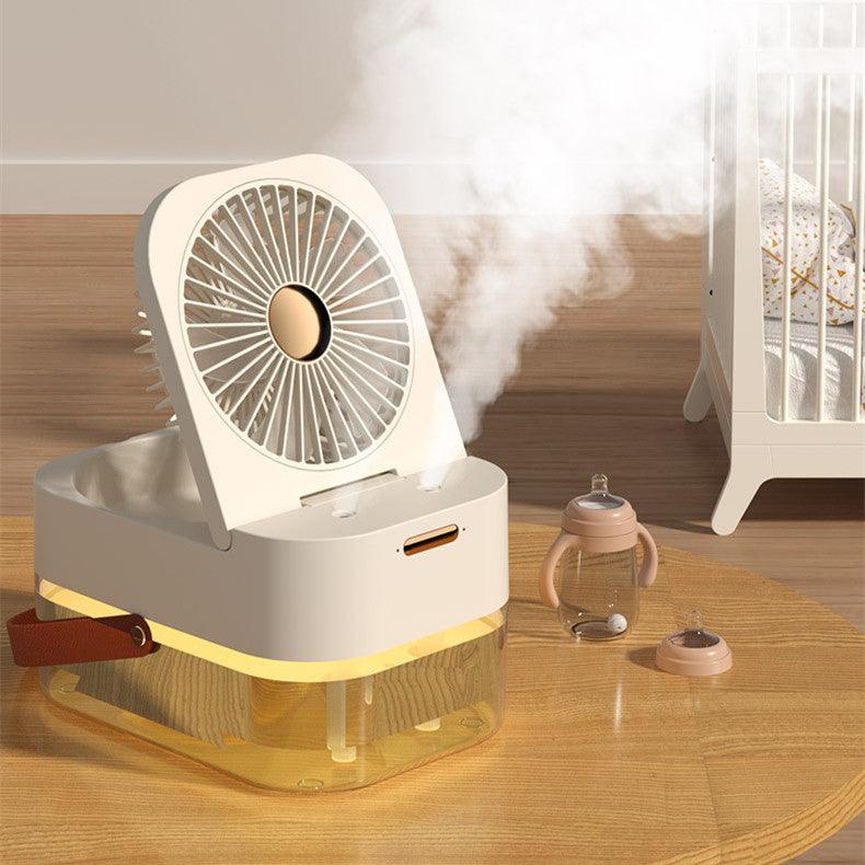 Humidifier Spray Fan Portable Air Cooler Air Humidifier USB Desktop Fan With Night Light For Summer Home Appliance - GIFTS EMPORIUM