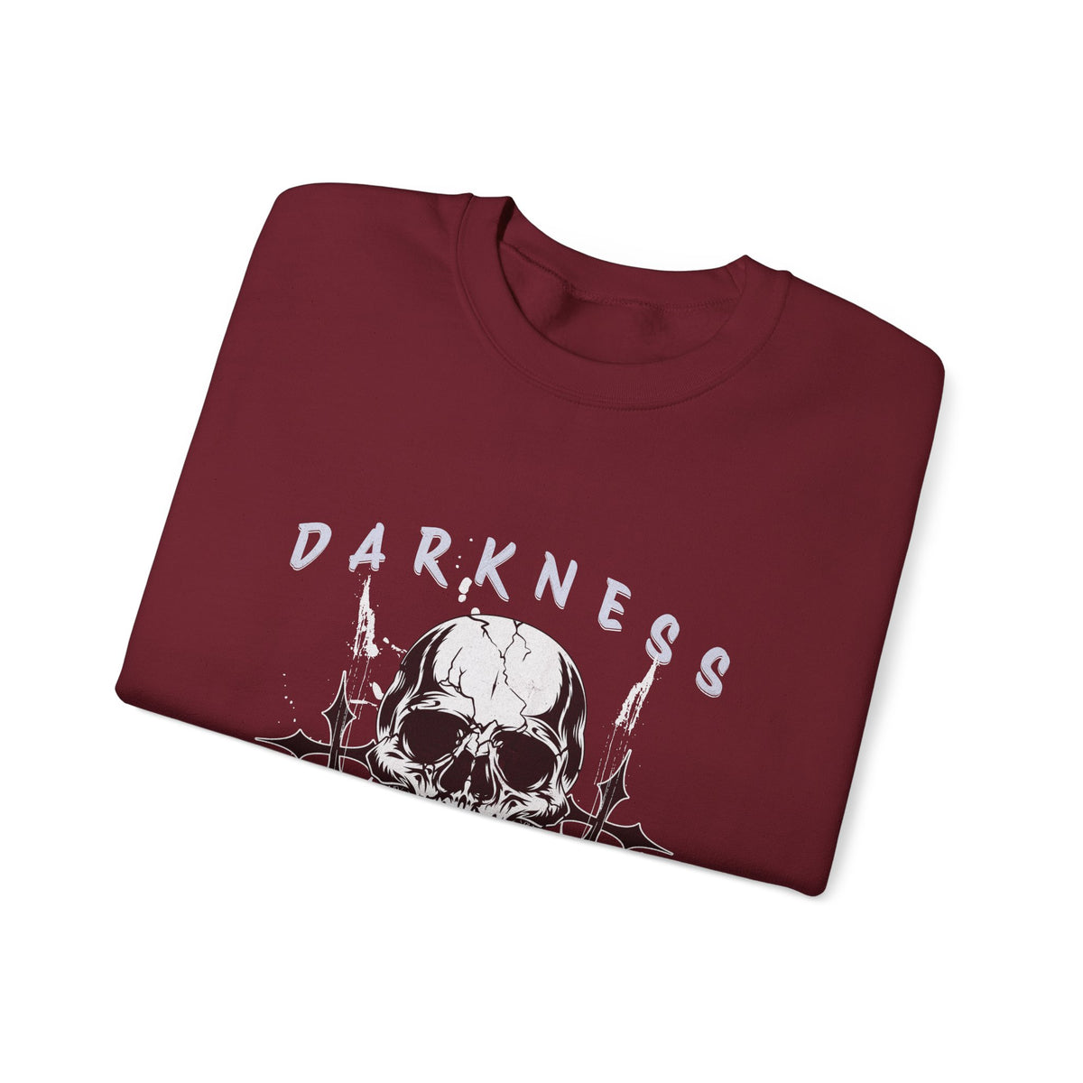 Darkness Skull No Fear crewneck sweatshirt | Gothic Skull Graphic