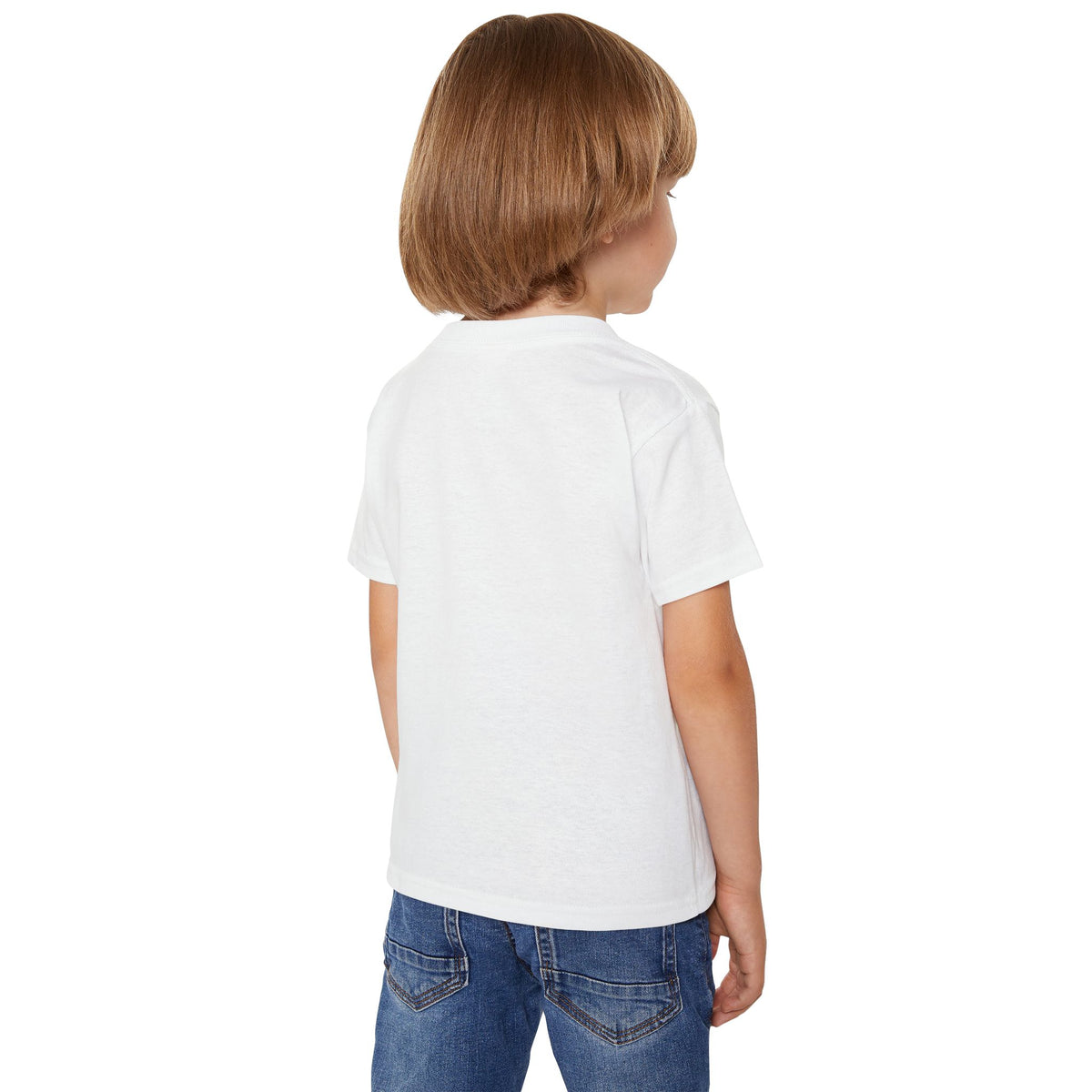 Toddler T‑Shirt — Cute Elephant on Bike “Pedal Power” (Kids’ Cute Bicycle Tee)