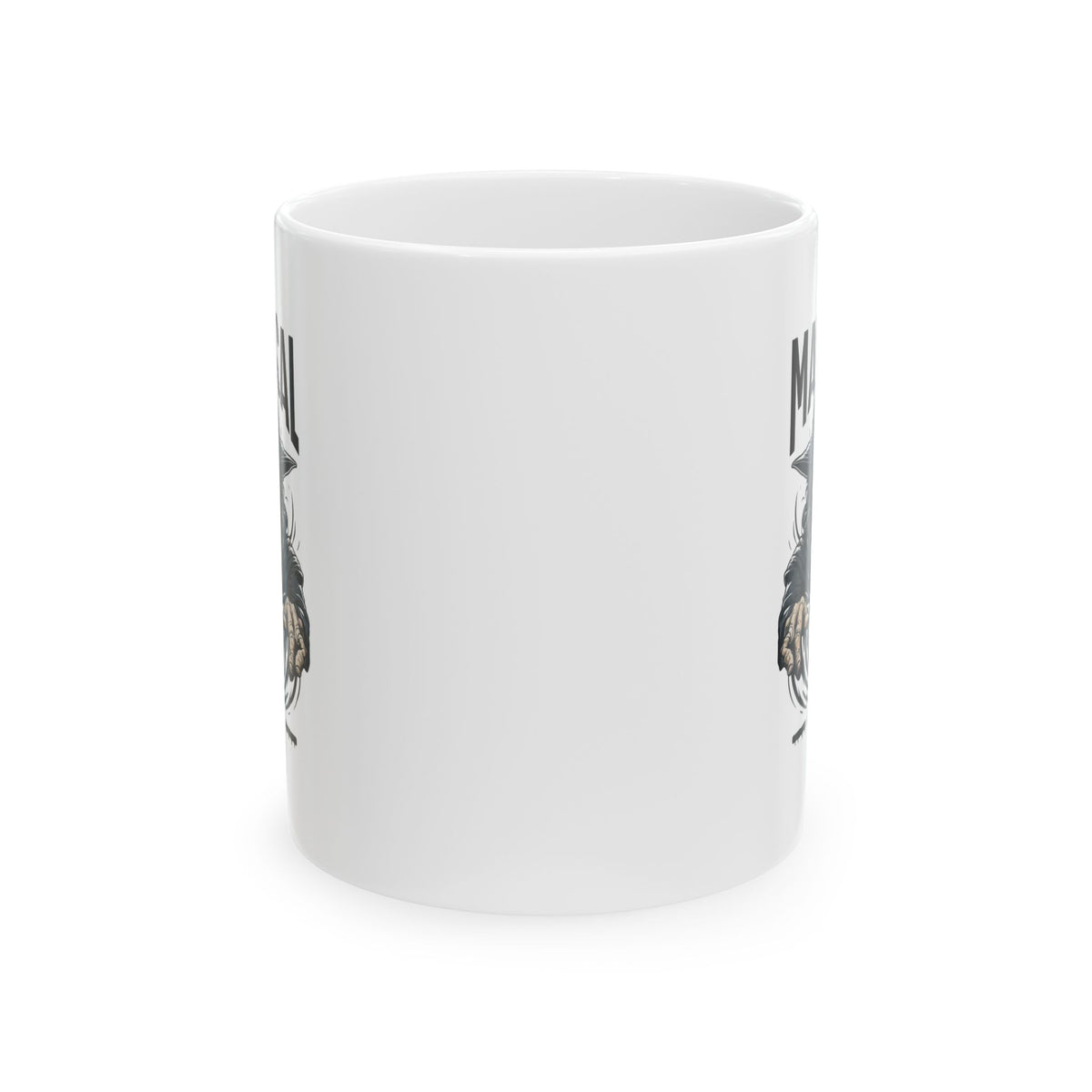 Ceramic Mug — "Not Today" Gothic Skull Coffee Cup (11oz & 15oz)