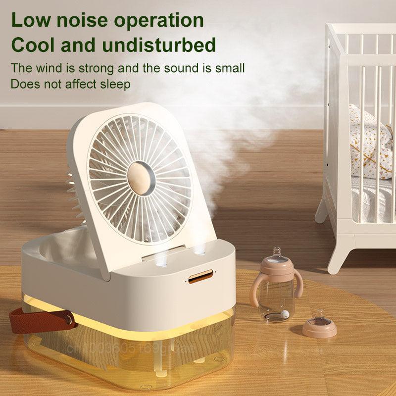 Humidifier Spray Fan Portable Air Cooler Air Humidifier USB Desktop Fan With Night Light For Summer Home Appliance - GIFTS EMPORIUM