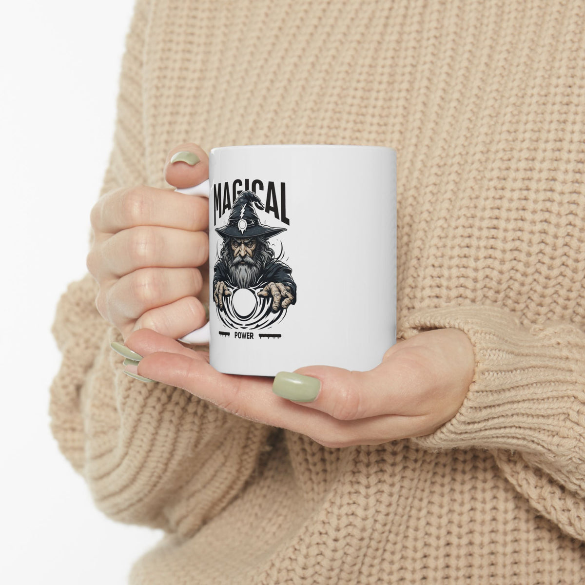Ceramic Mug — "Not Today" Gothic Skull Coffee Cup (11oz & 15oz)