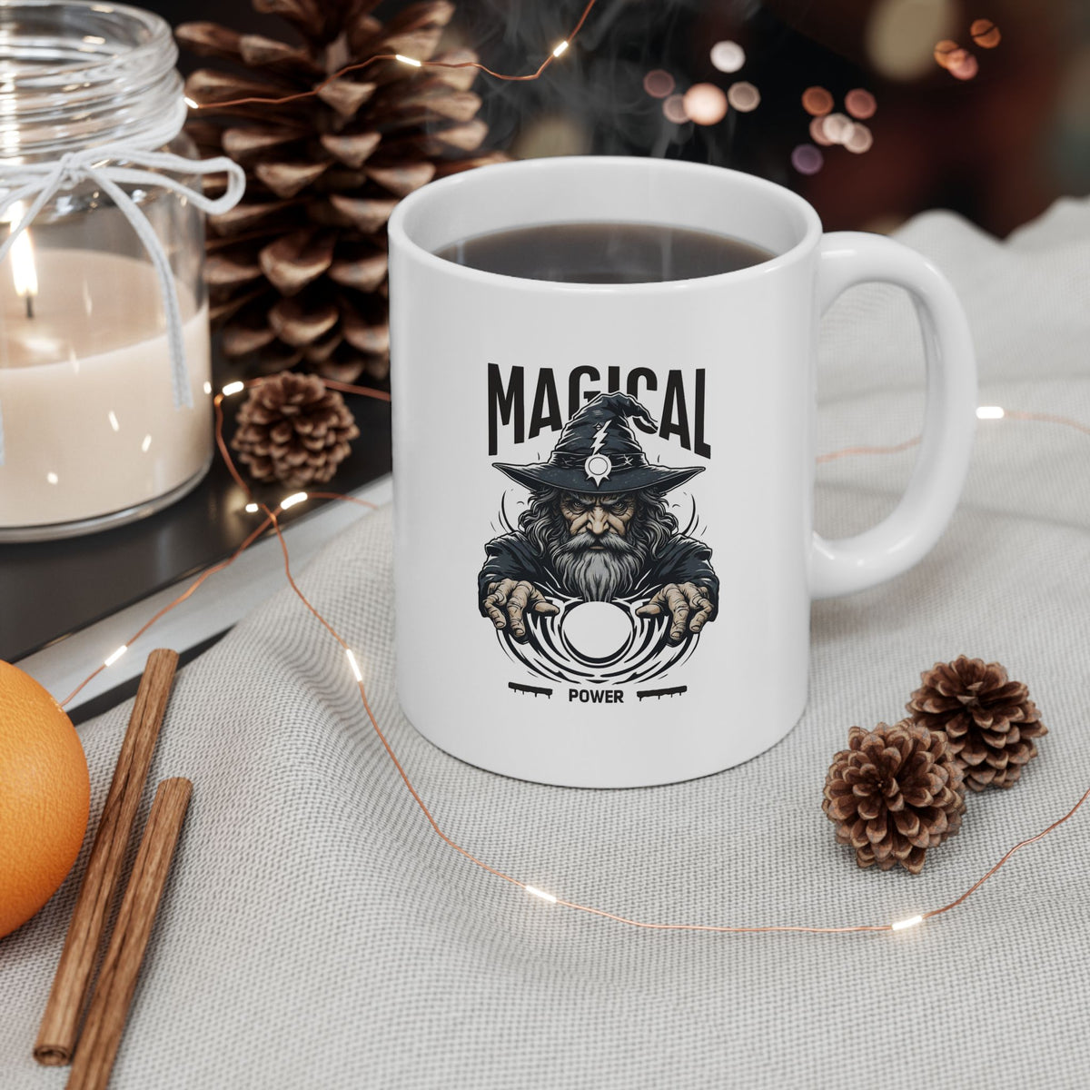 Ceramic Mug — "Not Today" Gothic Skull Coffee Cup (11oz & 15oz)