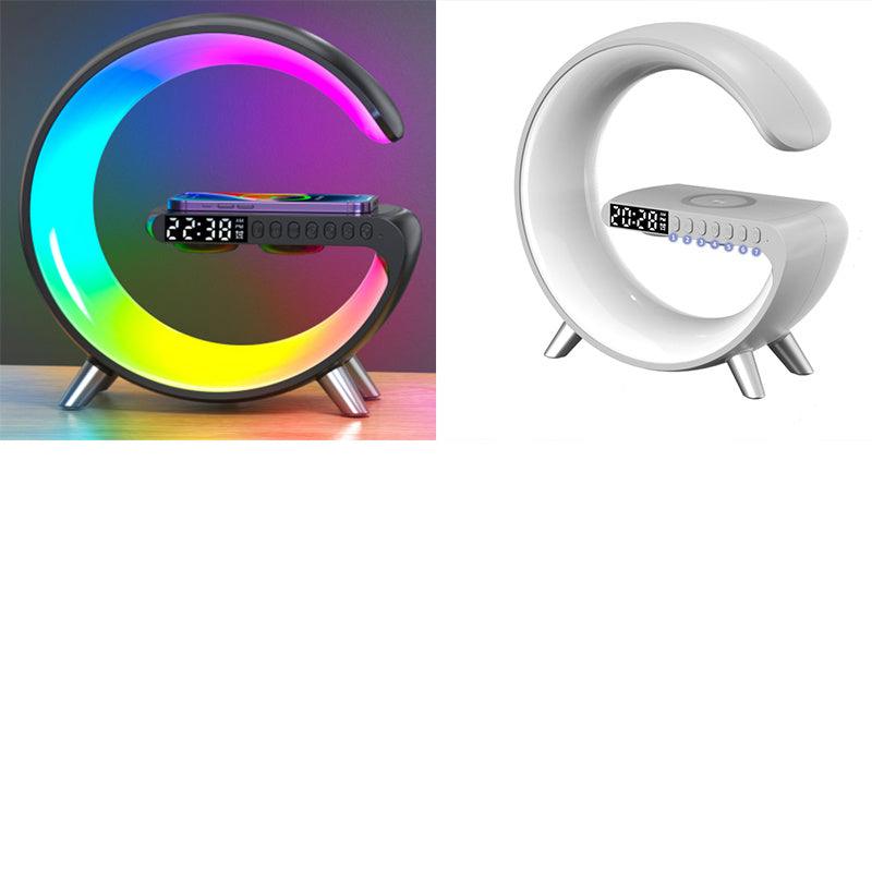 New Intelligent G Shaped LED Lamp Bluetooth Speaker Wireless Charger For Bedroom Home Decor - GIFTS EMPORIUM