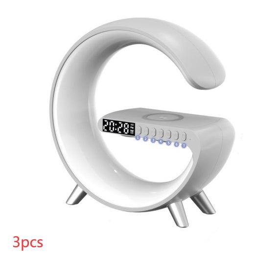 New Intelligent G Shaped LED Lamp Bluetooth Speaker Wireless Charger For Bedroom Home Decor - GIFTS EMPORIUM