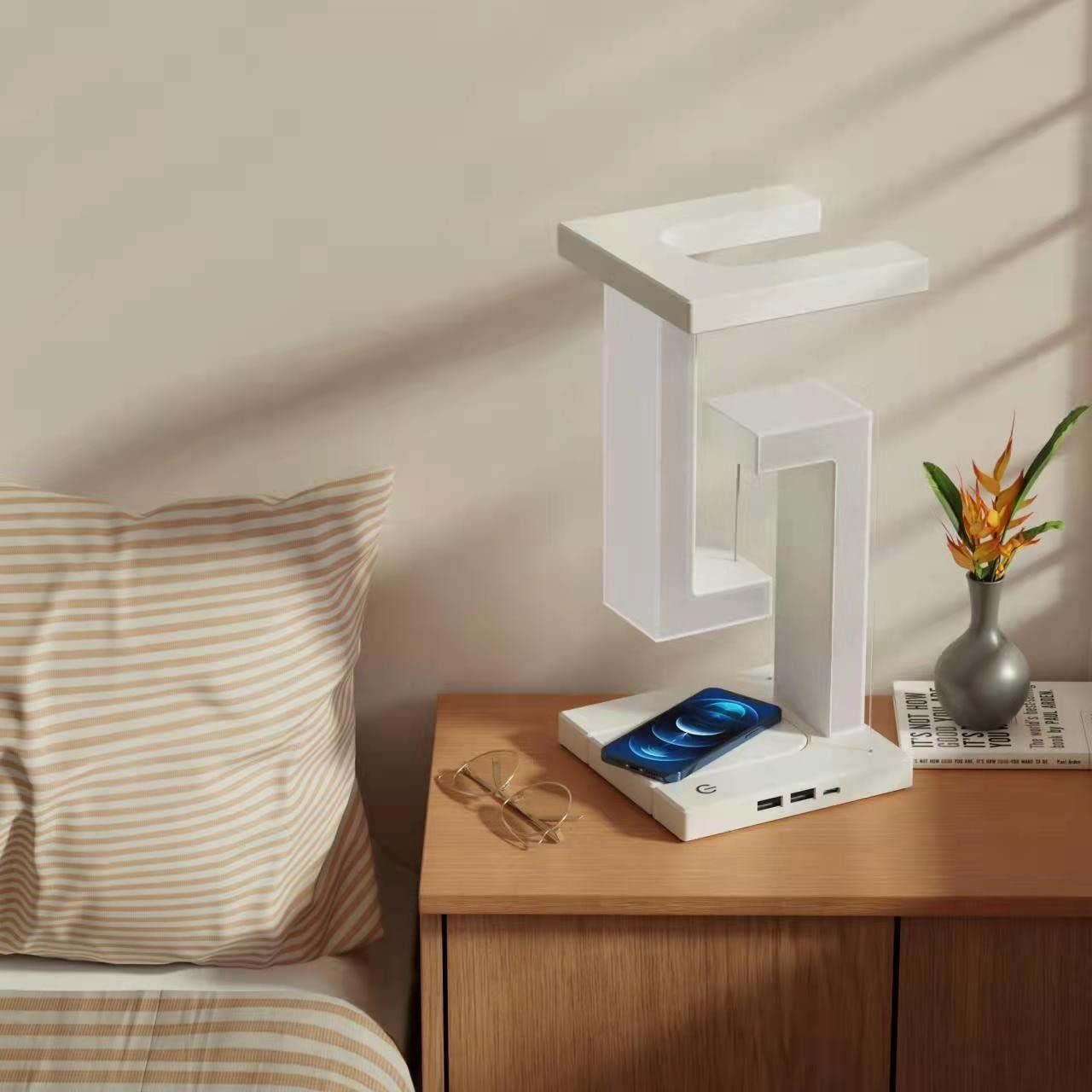 Creative Smartphone Wireless Charging Suspension Table Lamp Balance Lamp Floating For Home Bedroom - GIFTS EMPORIUM