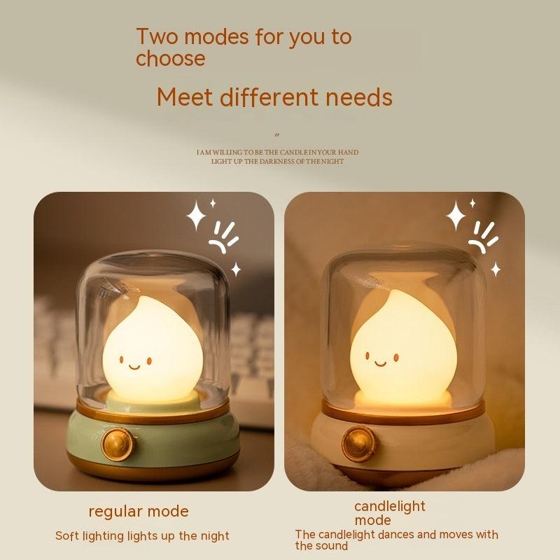 Retro Small Night Lamp Bedroom Mini Desktop LED Cute Night Lamp-USB Rechargeable Portable Cartoon Table Lamp For Coffee Bar-Home Decor - GIFTS EMPORIUM