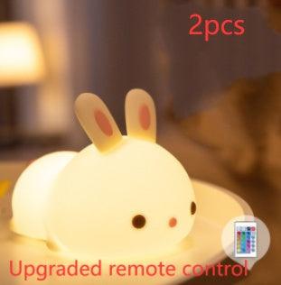 New Year'S Gift Rabbit Silicone Lamp Pat Feeding Creative Night Light Children'S Toys - GIFTS EMPORIUM