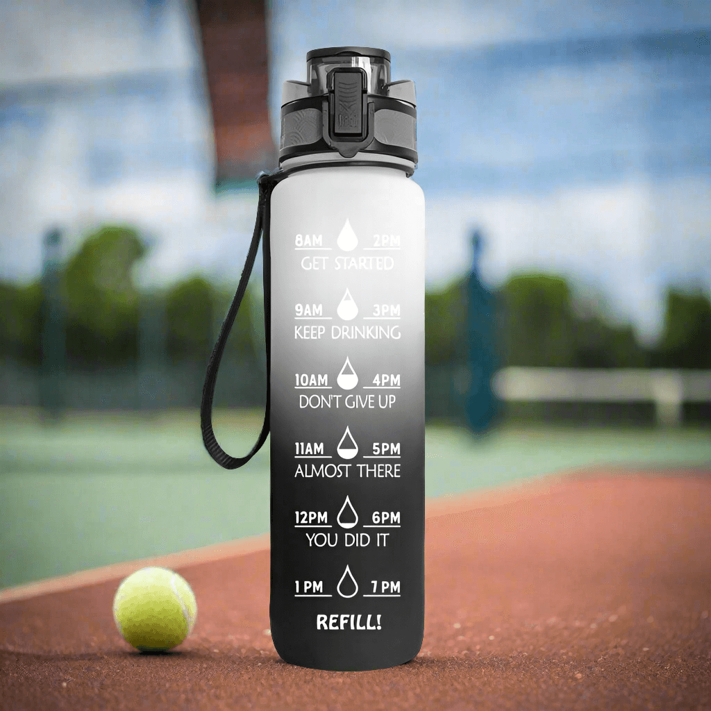 1L Tritan Water Bottle With Time Marker Bounce Cover Motivational Water Bottle Cycling Leakproof Cup For Sports Fitness Bottles