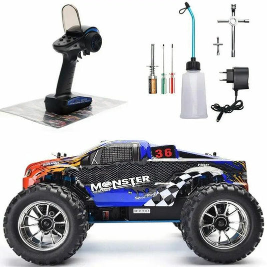 HSP RC Car 1:10 Scale Two Speed Off Road Monster Truck Nitro Gas Power 4wd Remote Control Car High Speed Hobby Racing RC Vehicle - GIFTS EMPORIUM